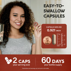 Gluten-free and sugar-free mushroom capsules