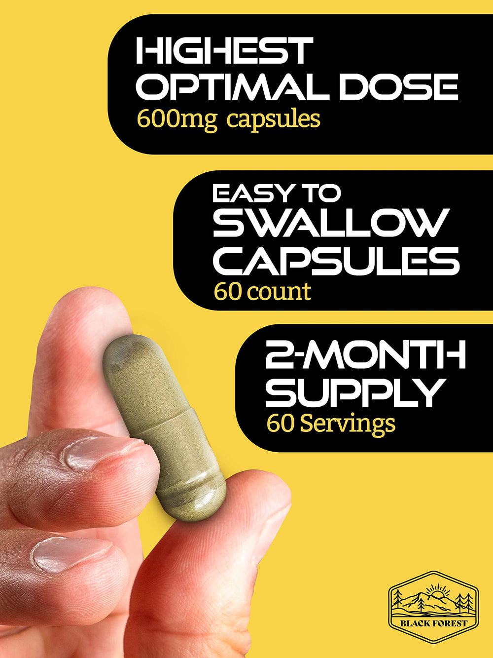 Gluten-free vegan supplement label