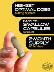 Gluten-free vegan supplement label