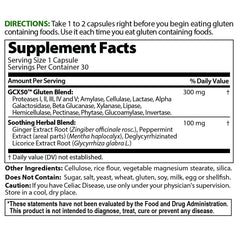 Capsule form of Gluten Cutter enzyme supplement