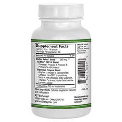 Graphic illustrating gluten digestion with DPP-IV enzymes