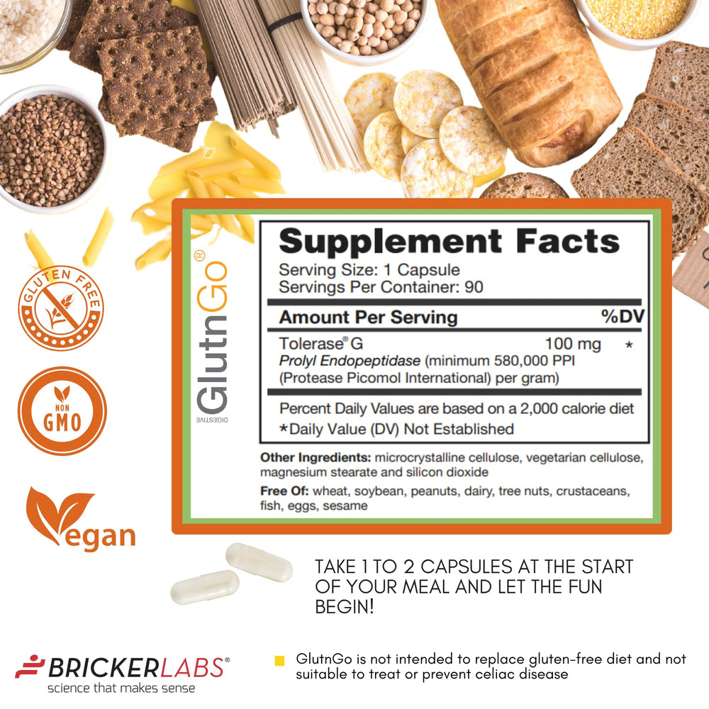 GlutnGo gluten digestion capsules