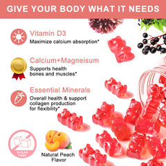 Graphic of plant-based calcium magnesium glycinate with potassium and zinc