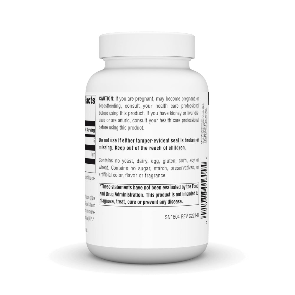 Close-up of a Glycine 500 mg capsule