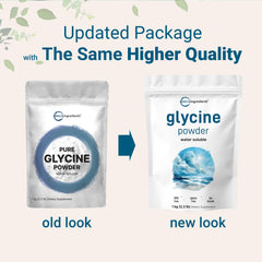 Glycine powder being mixed into a shake or smoothie