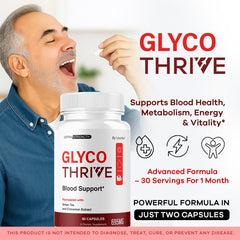Glyco Thrive Capsules on white background