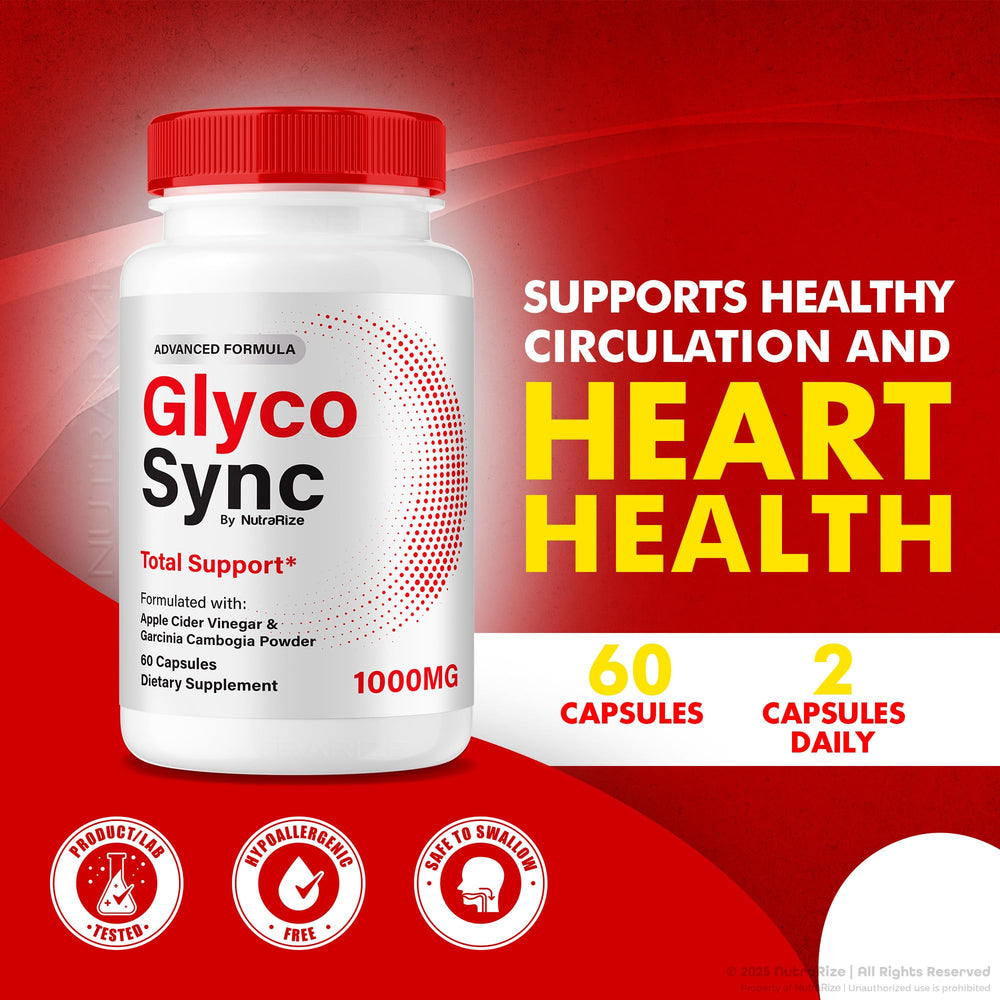 Glyco Sync Pill bottle with natural ingredients concept