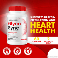Glyco Sync Pill bottle with natural ingredients concept