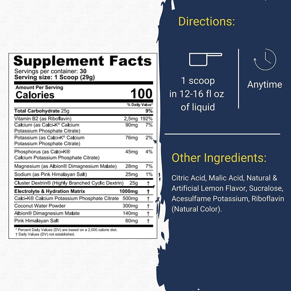 Glycofuse label highlighting 25g carbohydrates per serving