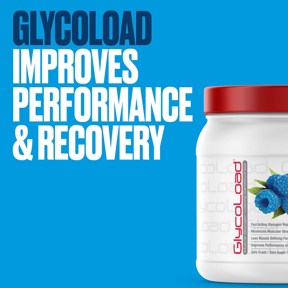 Unflavored Glycoload powder being added to a shaker