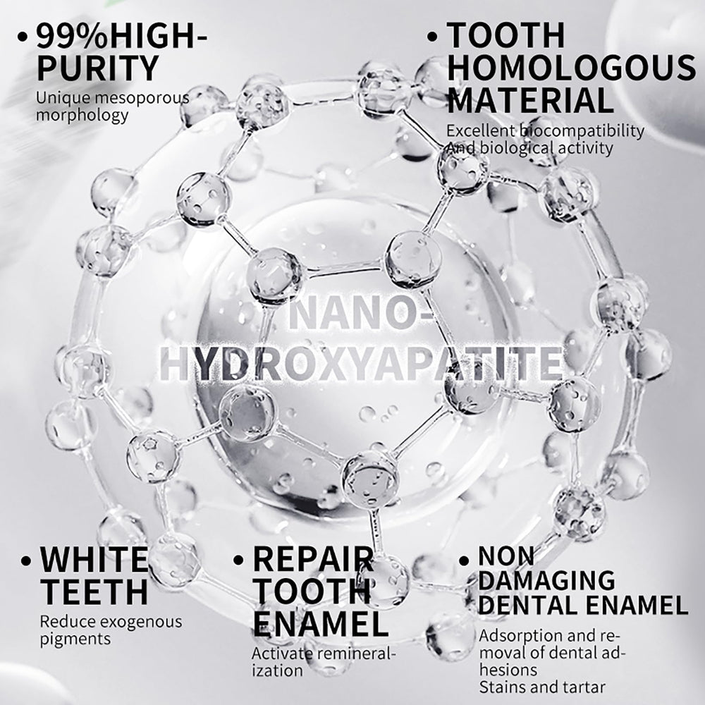 Enamel protection illustration with hydroxyapatite