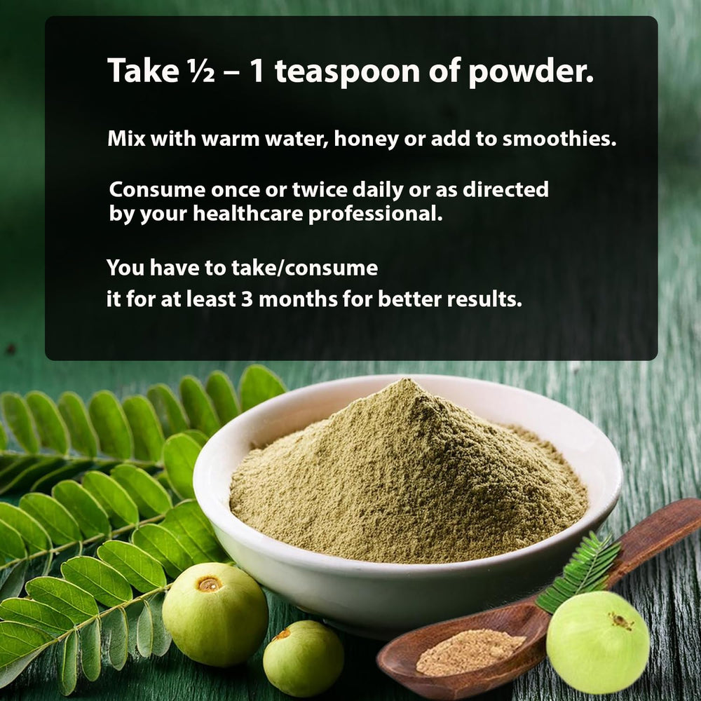 GMP certified manufacturing facility label for Bhumi Amla powder