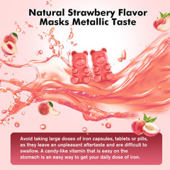 GMP-certified production and purity seal on iron gummies