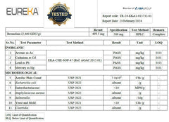 GMP manufacturing and third-party testing badge