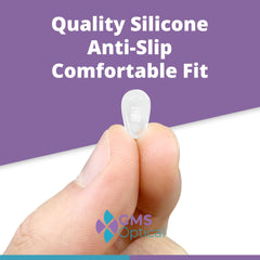 Durable silicone nose pads for kids' frames