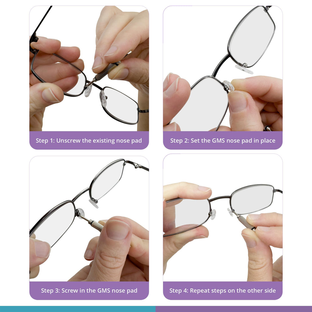 Complete glasses repair kit with tools and parts