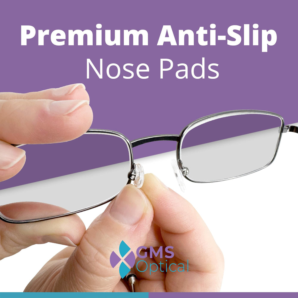 Anti-slip eyeglass nose pads
