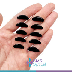 Nose pads with premium adhesive backing and contoured shape