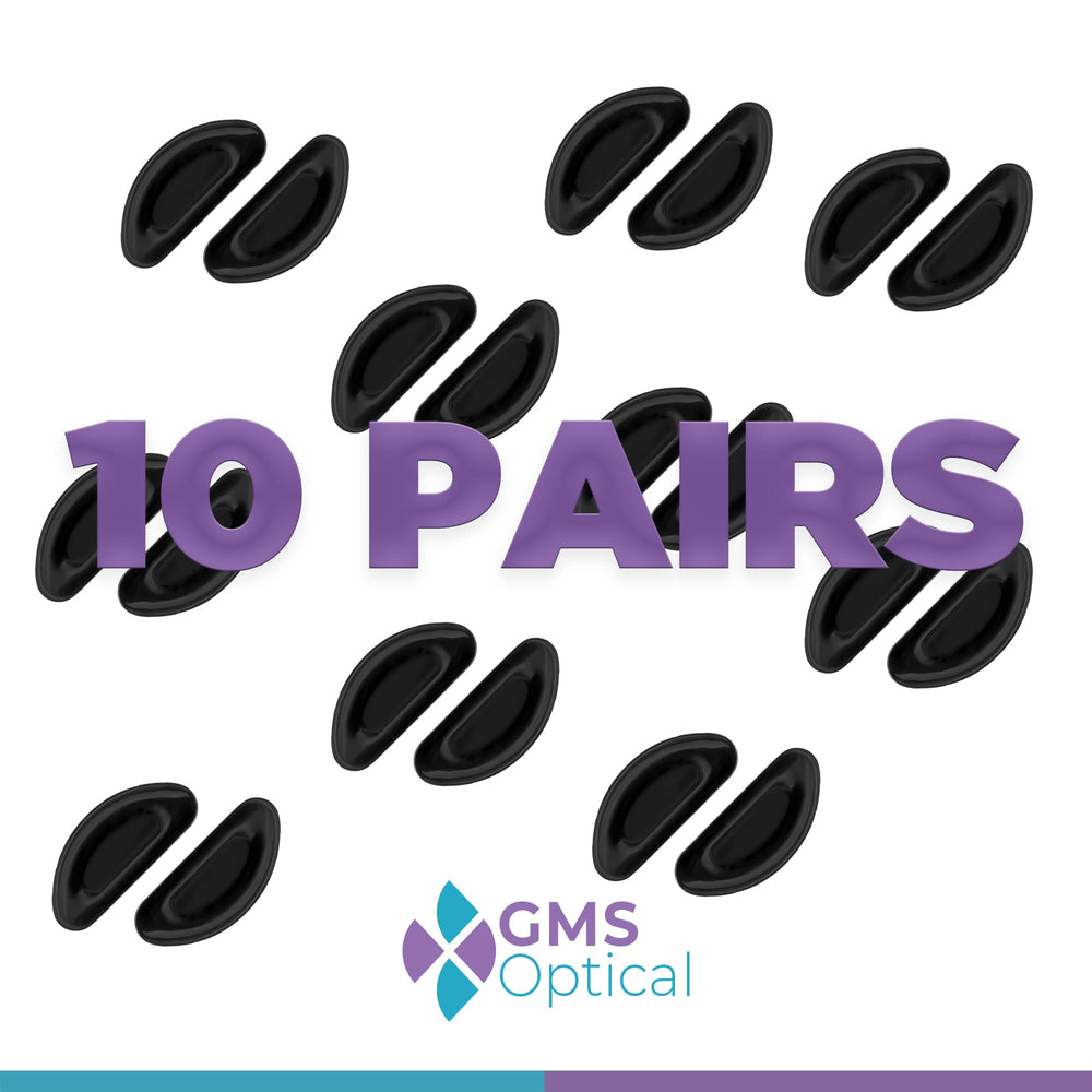 Black nose pads for sunglasses and reading glasses