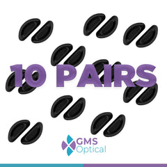 Black nose pads for sunglasses and reading glasses