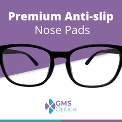 Adhesive-backed anti-slip nose pad for eyewear