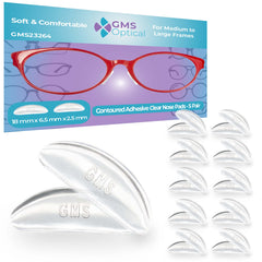 GMS Optical clear adhesive nose pads - front view