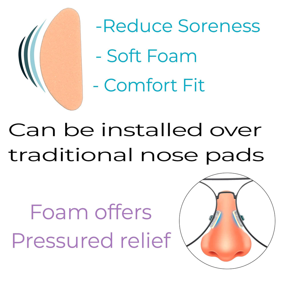 Pack of 10 pairs of peach nose pads