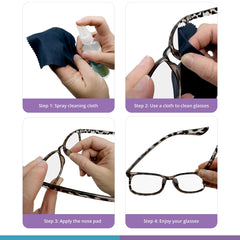 Side-angle view of glasses with ultra-thin 1.8mm nose pads