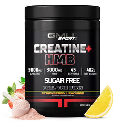 GMU SPORT Creatine 2.0 Strawberry Lemonade bottle – front view