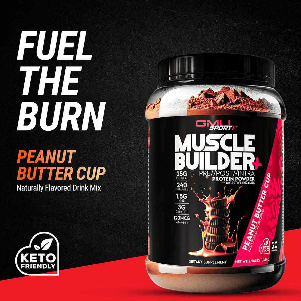 Nutrition highlights: 25g protein, 3g creatine, 1.5g HMB