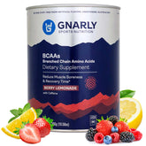 Gnarly BCAA Powder Berry Lemonade bottle label