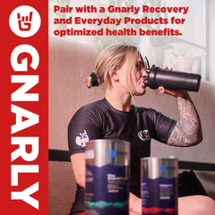 Outdoor workout scene with Gnarly BCAA Powder