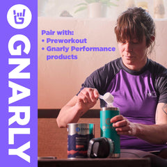 15.87 oz Gnarly Creatine Powder canister on a clean surface