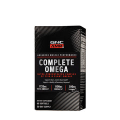 GNC AMP Complete Omega bottle front view