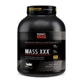GNC AMP Mass XXX powder tub supports muscle fueling and size gain.