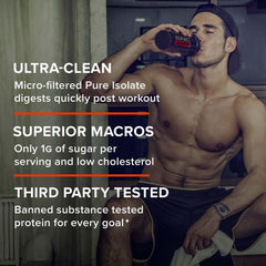 GNC AMP Pure Isolate Vanilla Custard served in a glass reveals creamy texture