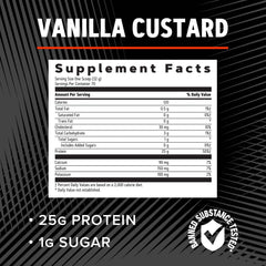 GNC AMP Pure Isolate Vanilla Custard shaker for on-the-go protein mix