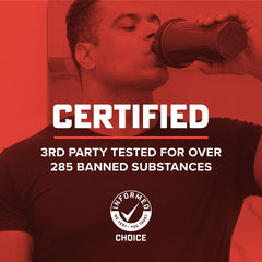 GNC AMP Wheybolic third-party testing sticker signals safety and quality