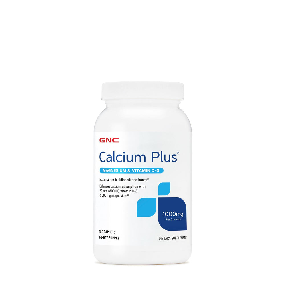 GNC Calcium Plus Magnesium & Vitamin D-3 1000mg bottle front view