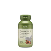 GNC Herbal Plus Cinnamon & Chromium bottle - front view