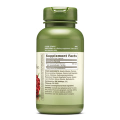 Close-up of GNC Herbal Plus Panax Ginseng 600mg packaging