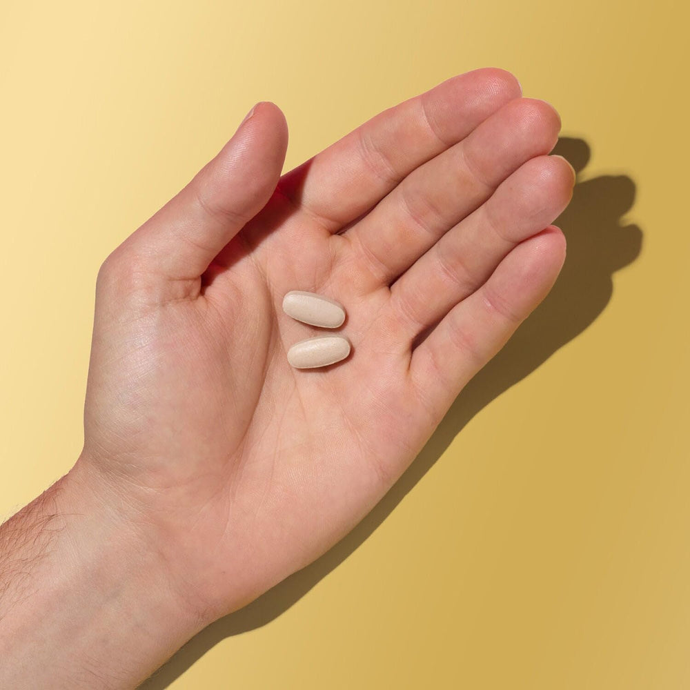 GNC Mega Men Caplets bottle showing 180-count