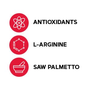 Advanced antioxidant blend mentioned on bottle