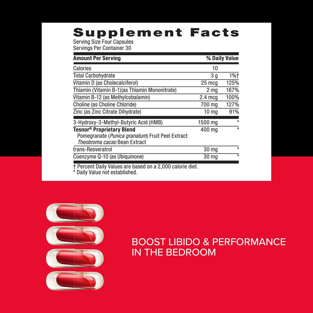 GNC Mega Men Ultra Testosterone energy-boost image suggests daytime workout support.