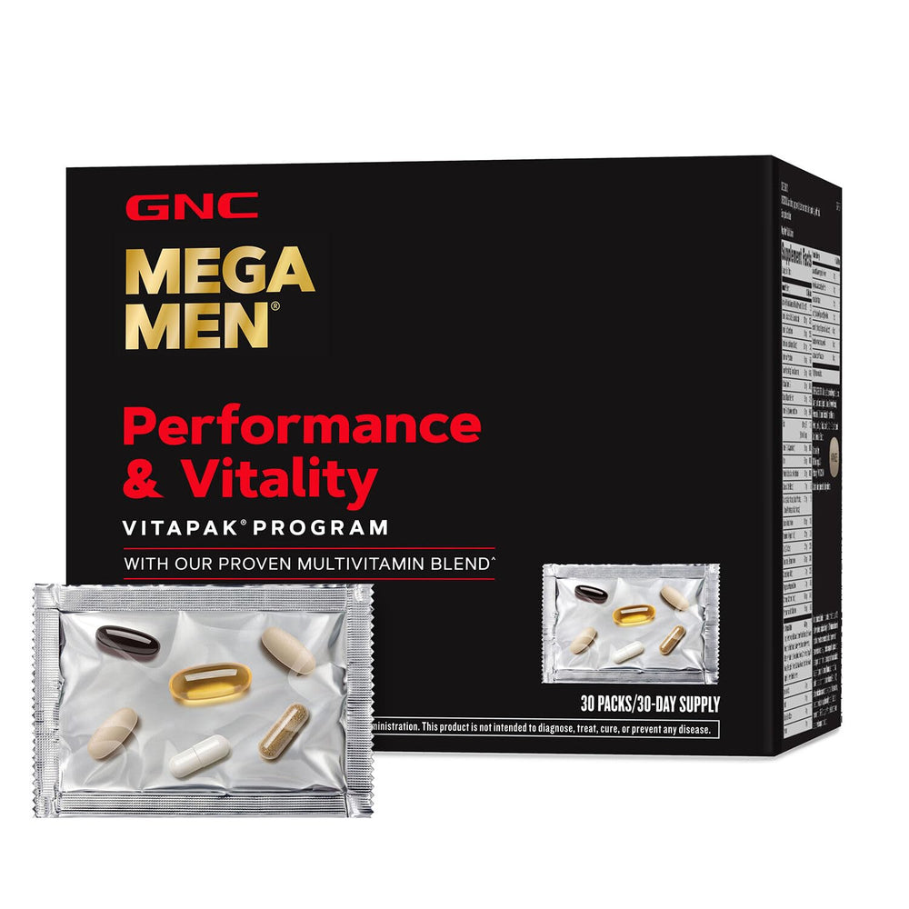 GNC Mega Men Vitapak Program box and 30 packs