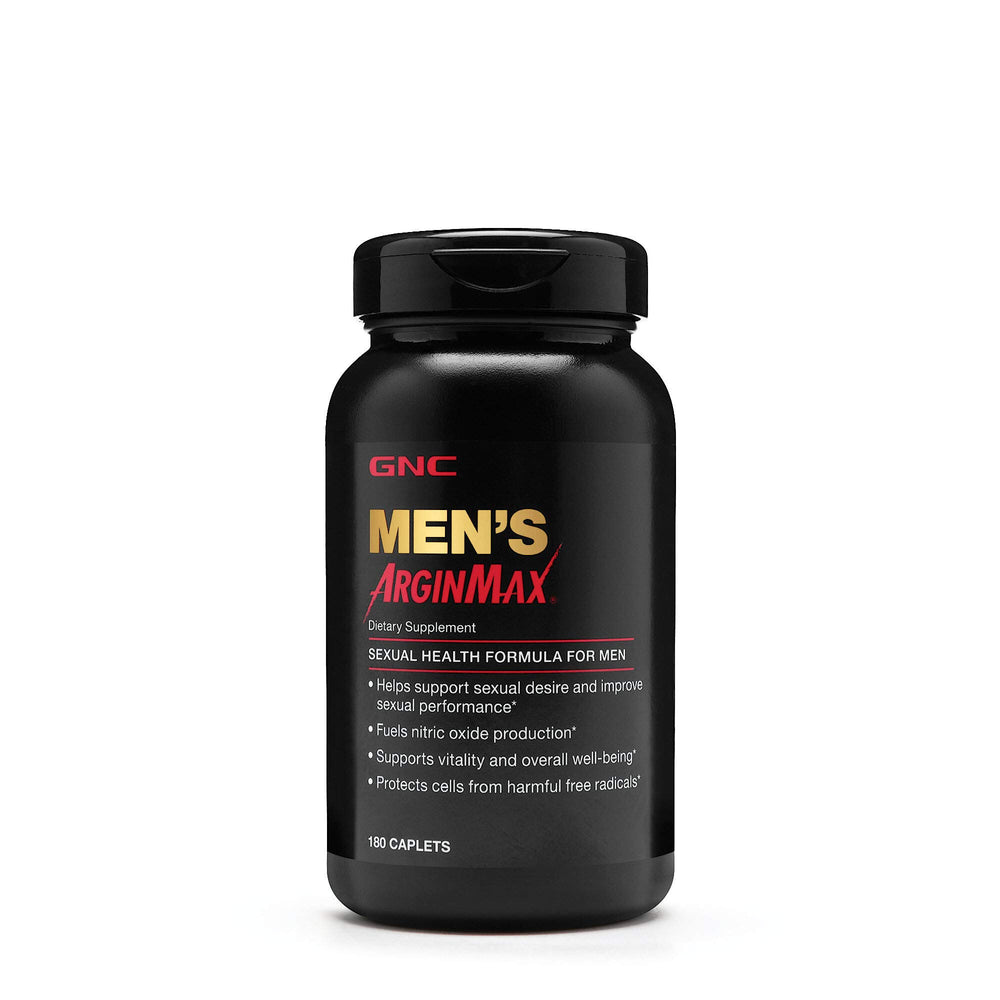 Front view of GNC Men's ArginMax 180-count bottle