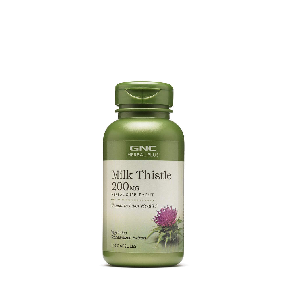 GNC Herbal Plus Milk Thistle 200mg bottle