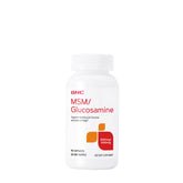 GNC MSM Glucosamine 500mg supplement bottle front view