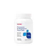 GNC Potassium and Magnesium Aspartate 250mg supplement bottle label