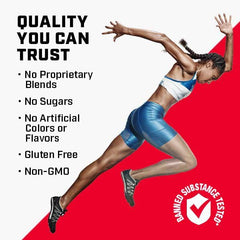 Close-up of GNC Pro Performance Pre-Workout Blue Raspberry bottle